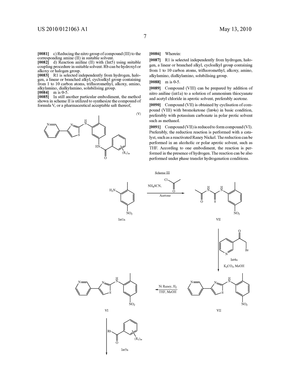 PROCESS FOR THE SYNTHESIS OF 2-AMINOTHIAZOLE COMPOUNDS AS KINASE INHIBITORS - diagram, schematic, and image 10