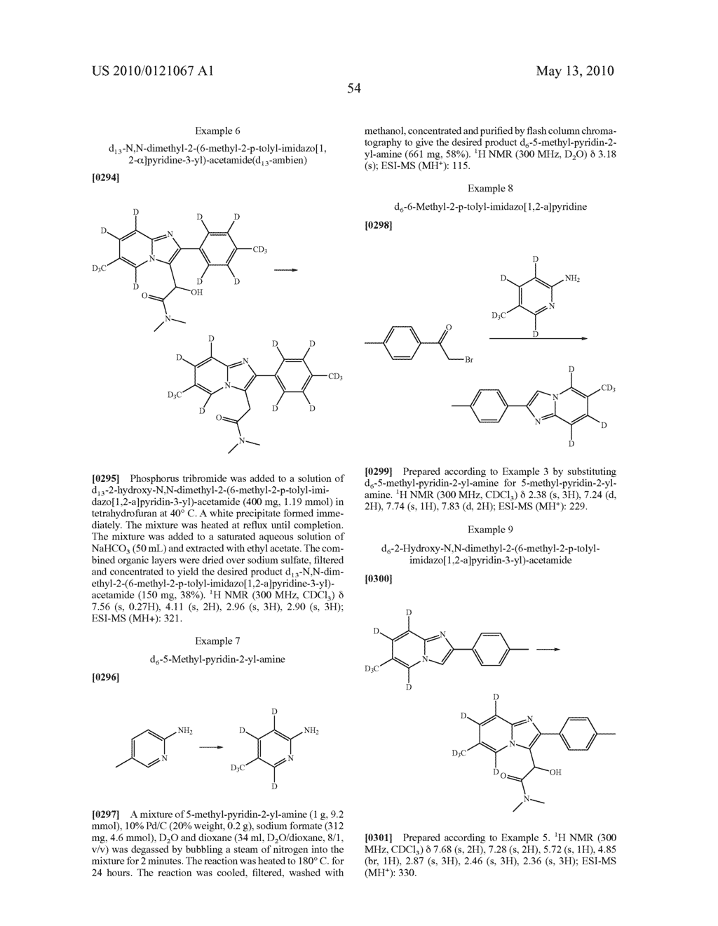 PREPARATION AND UTILITY OF SUBSTITUTED IMIDAZOPYRIDINE COMPOUNDS WITH HYPNOTIC EFFECTS - diagram, schematic, and image 55