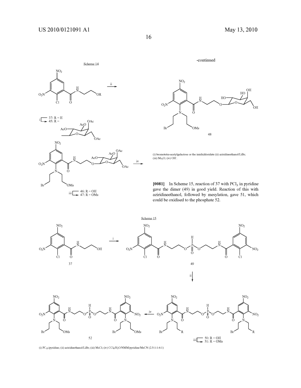 Processes of preparing asymmetric dinitrobenzamide mustard compounds, intermediate compounds useful therein and products obtained therefrom - diagram, schematic, and image 17