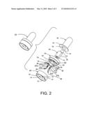 POWERED MASSAGER WITH COAXIAL ACTUATORS diagram and image