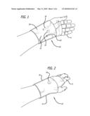WRIST BRACE AND METHOD FOR ALLEVIATING AND PREVENTING WRIST PAIN diagram and image