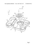 PLATE IMPLANT, IN PARTICULAR FOR USE ON A SPINAL COLUMN diagram and image