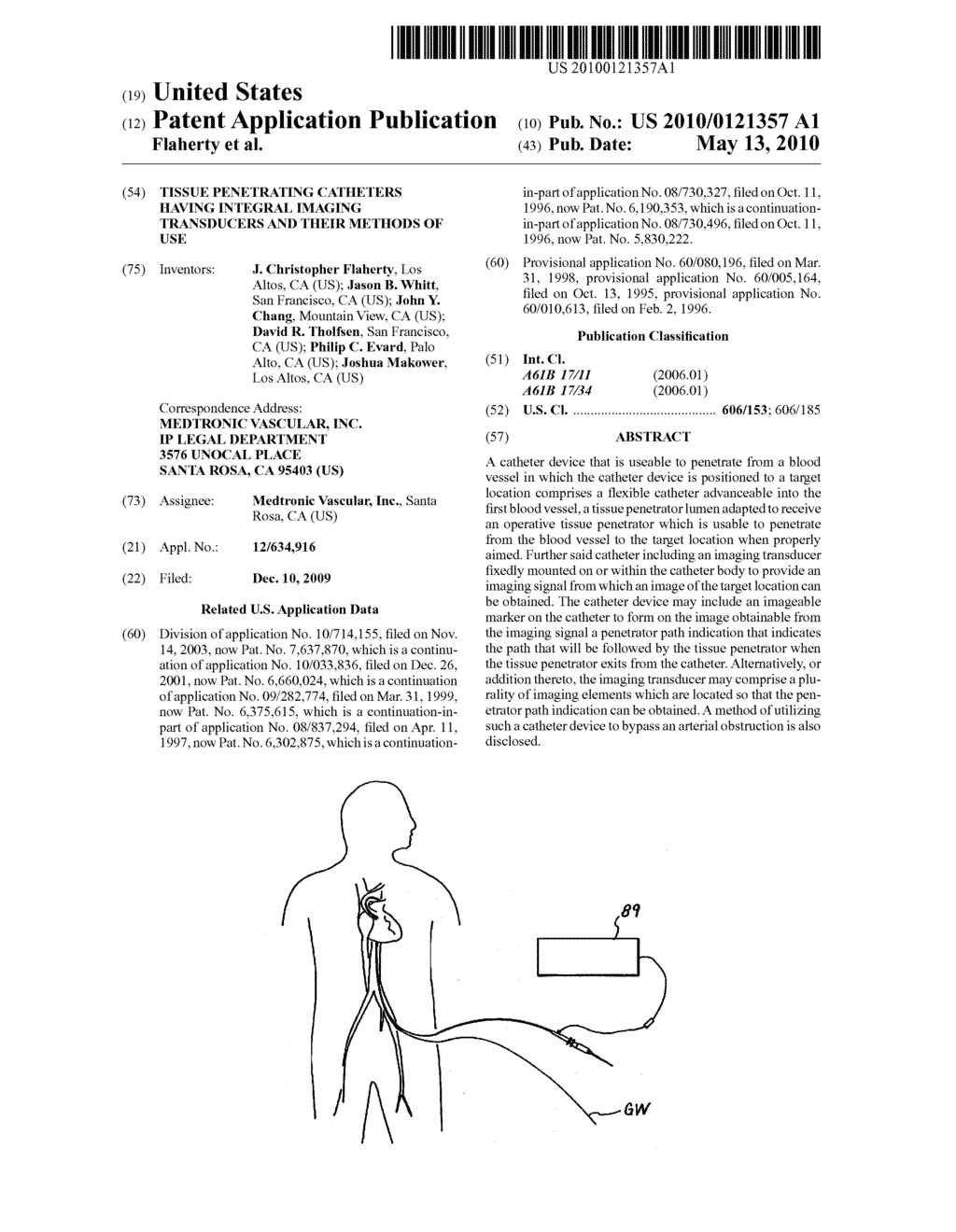 Tissue Penetrating Catheters having Integral Imaging Transducers and Their Methods of Use - diagram, schematic, and image 01