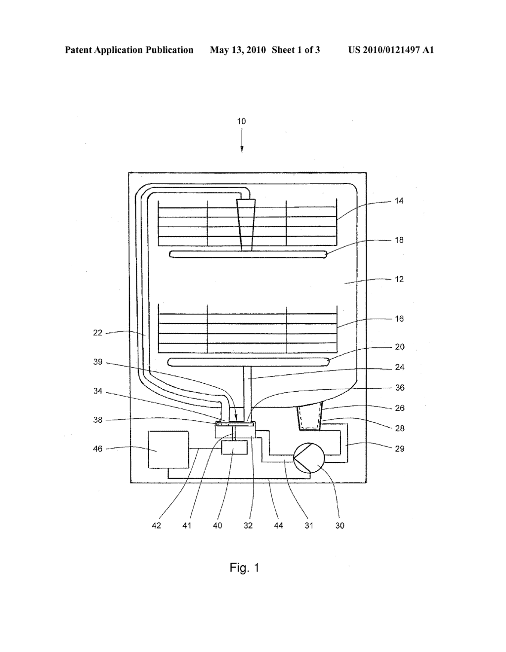 METHOD FOR DETECTING THE POSITION OF A CLOSURE ELEMENT IN A WATER DISTRIBUTION MECHANISM - diagram, schematic, and image 02