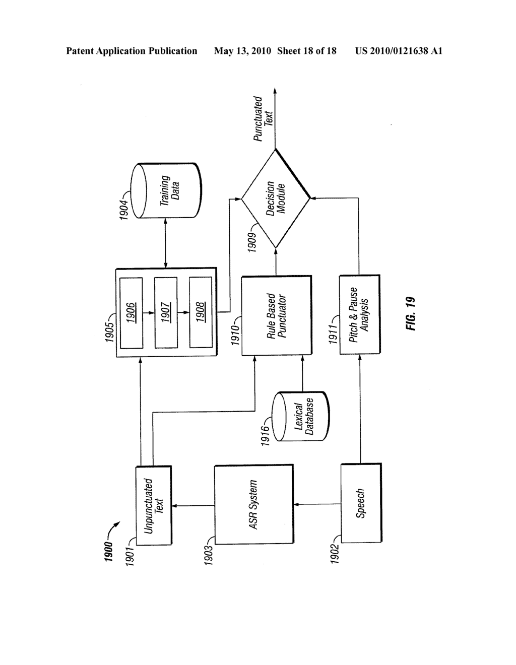 SYSTEM AND METHOD FOR AUTOMATIC SPEECH TO TEXT CONVERSION - diagram, schematic, and image 19