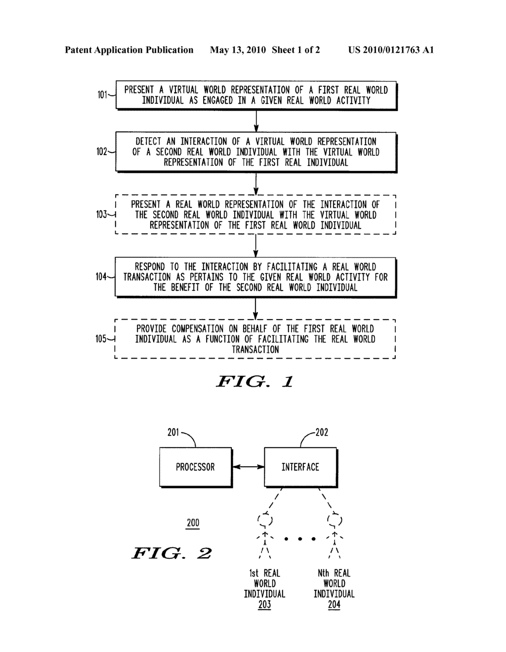 Method and apparatus to facilitate using a virtual-world interaction to facilitate a real-world transaction - diagram, schematic, and image 02