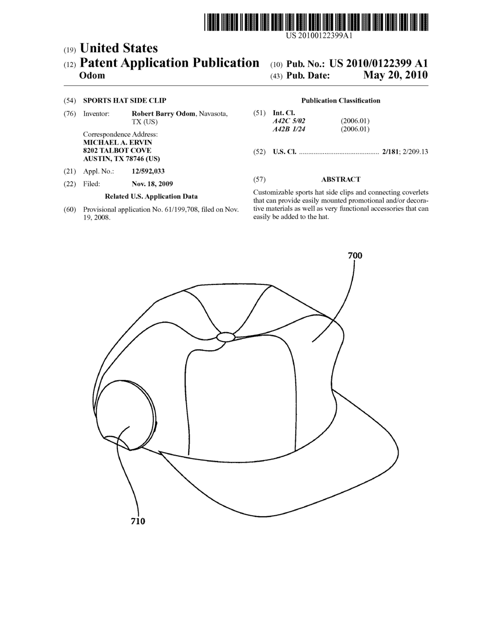 Sports hat side clip - diagram, schematic, and image 01