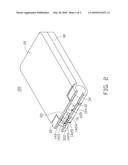 HINGE ASSEMBLY FOR PORTABLE ELECTRONIC DEVICES diagram and image