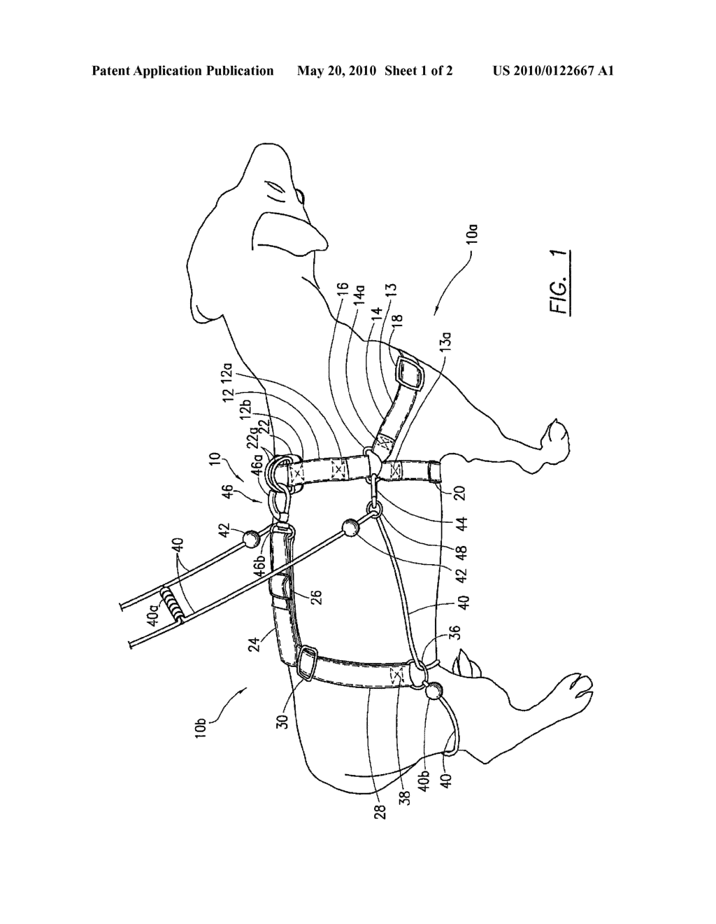 MOTION CONTROL HARNESS FOR A MEDIUM TO VERY LARGE DOG - diagram, schematic, and image 02
