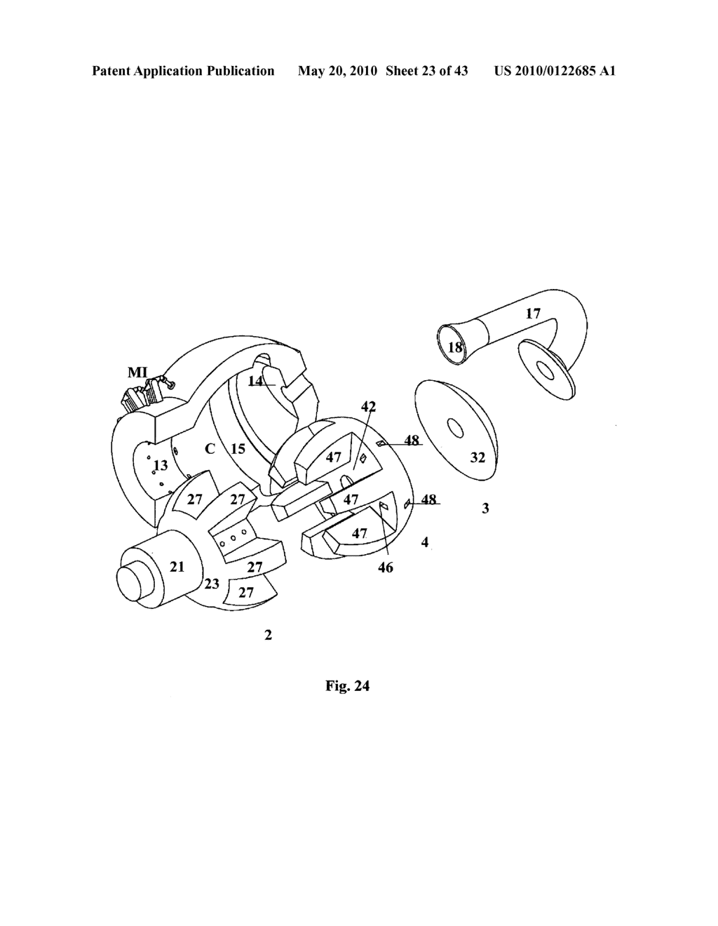 Spherical two stroke engine system - diagram, schematic, and image 24