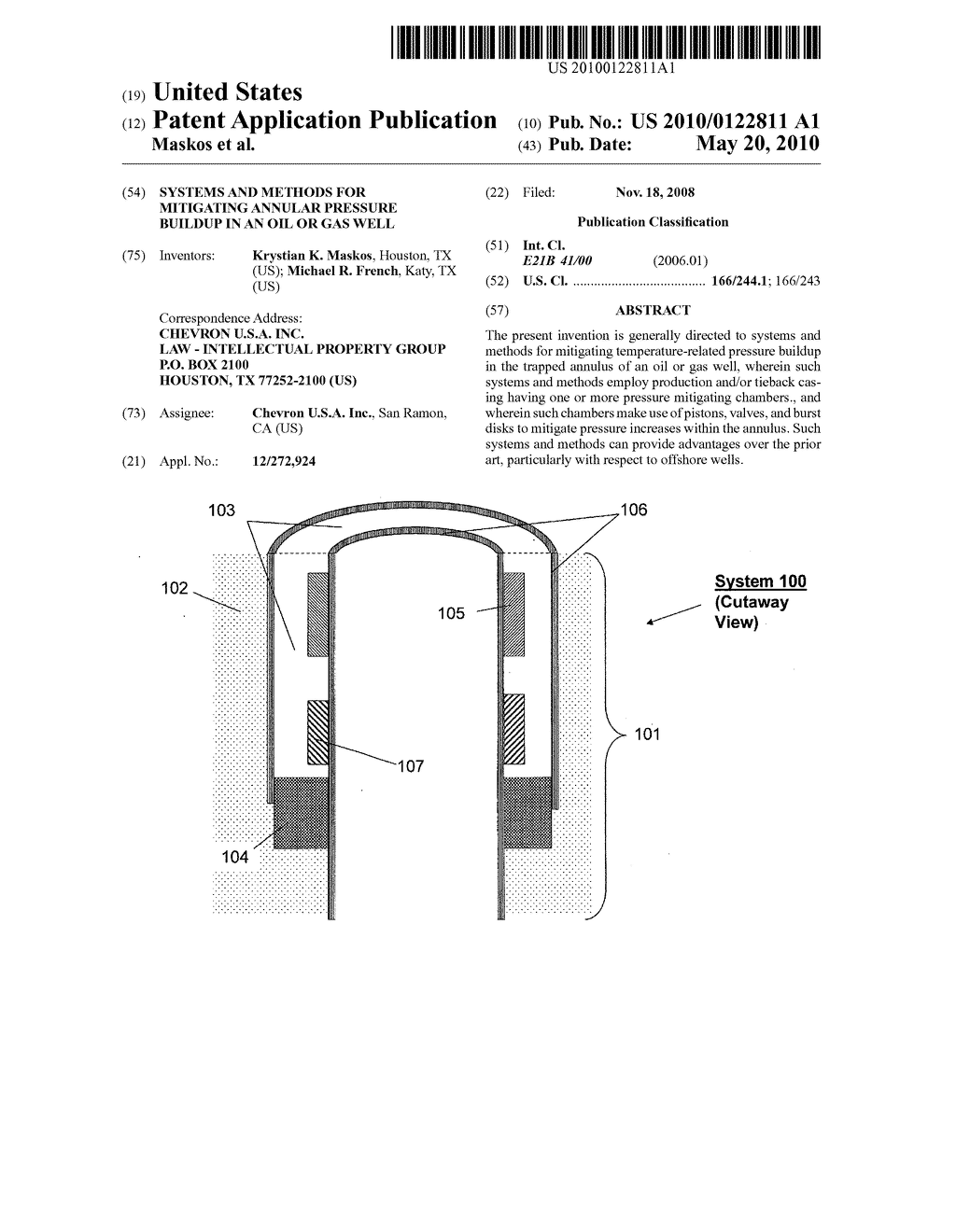SYSTEMS AND METHODS FOR MITIGATING ANNULAR PRESSURE BUILDUP IN AN OIL OR GAS WELL - diagram, schematic, and image 01