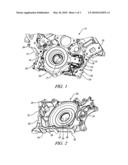 ENGINE WITH OIL PUMP MUFFLER AND NOISE DAMPER diagram and image