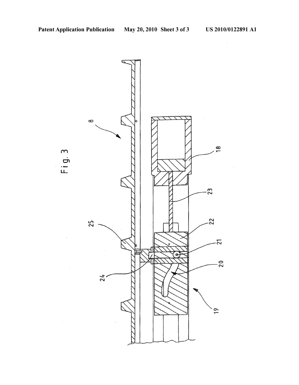 Horizontal conveyor for transporting bulk materials - diagram, schematic, and image 04