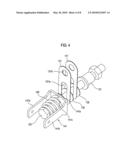 BRAKING DEVICE FOR BRAKING A SUPPORT MEMBER AND SUPPORTING DEVICE FOR SUPPORTING THE SUPPORT MEMBER WITH THE SAME diagram and image