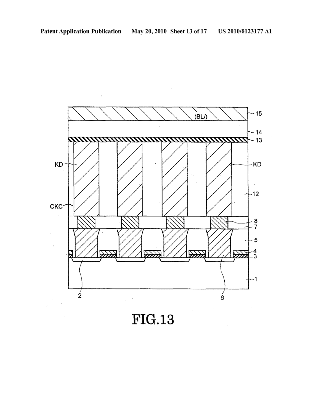 SEMICONDUCTOR MEMORY DEVICE AND METHOD FOR FABRICATING SEMICONDUCTOR MEMORY DEVICE - diagram, schematic, and image 14