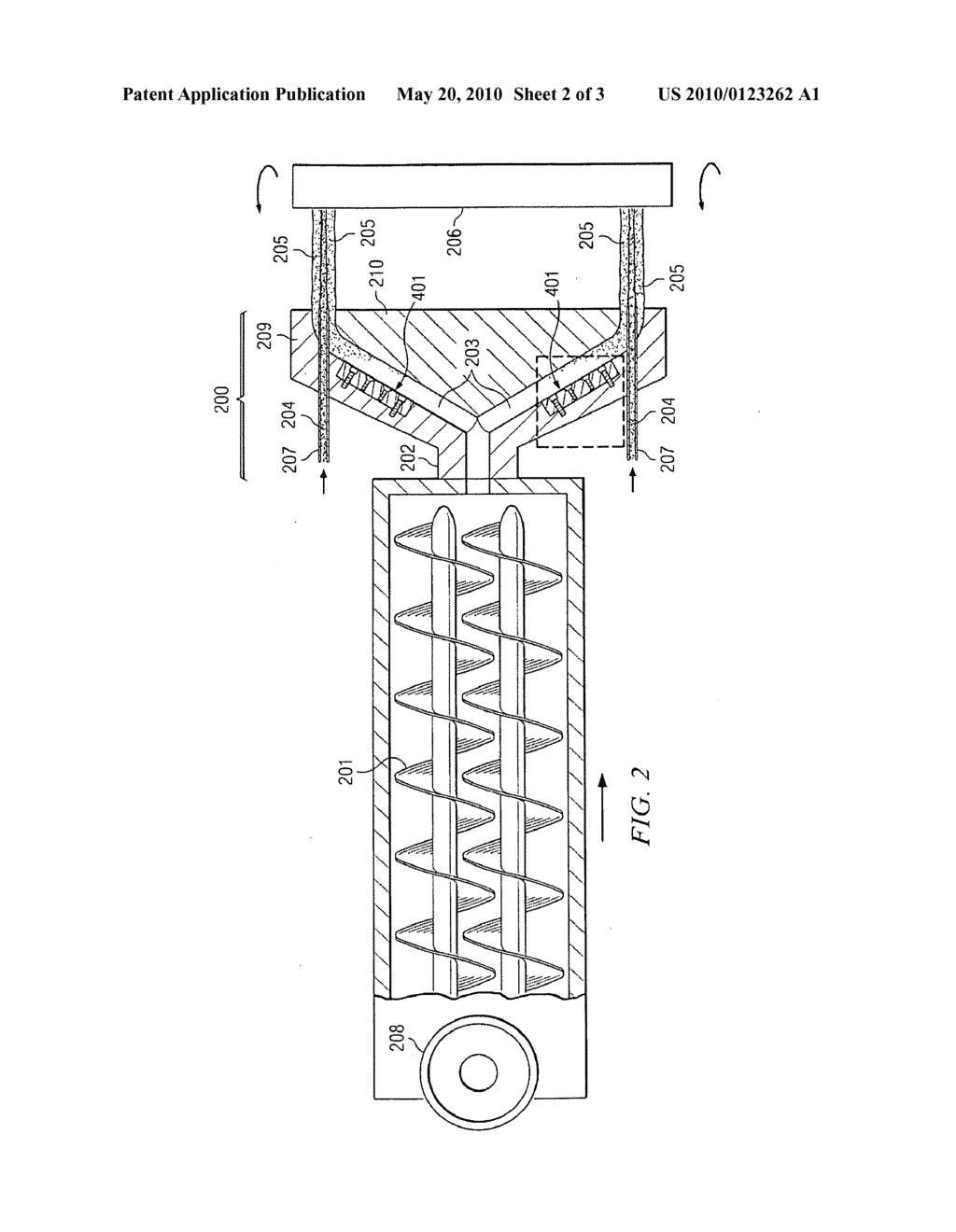 MULTI-ORIFICE EXTRUSION DIE AND METHOD FOR OBTAINING UNIFORM FLOW - diagram, schematic, and image 03