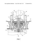 Shaft seal arrangement of a chocolate fountain diagram and image