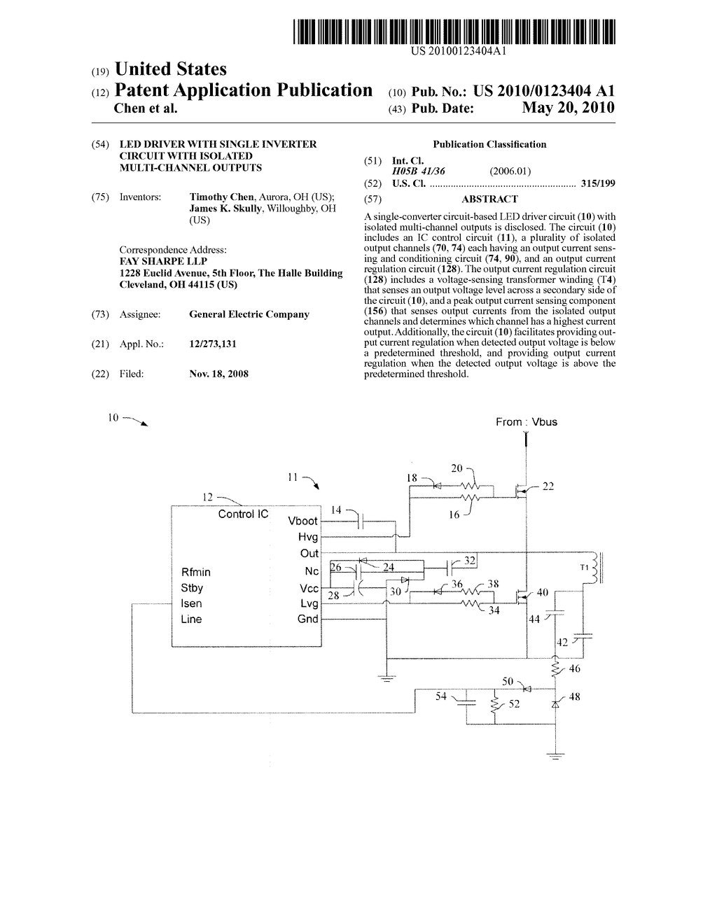 LED DRIVER WITH SINGLE INVERTER CIRCUIT WITH ISOLATED MULTI-CHANNEL OUTPUTS - diagram, schematic, and image 01