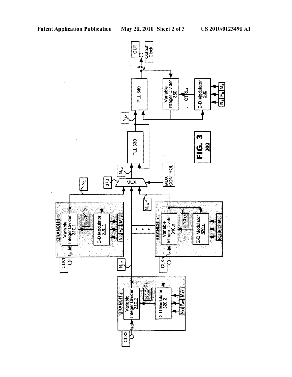 EXACT FREQUENCY TRANSLATION USING DUAL CASCADED SIGMA-DELTA MODULATOR CONTROLLED PHASE LOCK LOOPS - diagram, schematic, and image 03