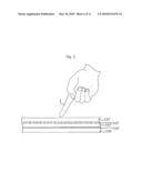 TOUCH INPUT DEVICE AND METHOD OF ACQUIRING CONTACT LOCATION AND INTENSITY OF FORCE USING THE SAME diagram and image