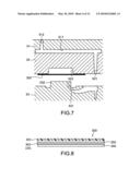 Molded component, electronic apparatus, and method of producing a molded component diagram and image