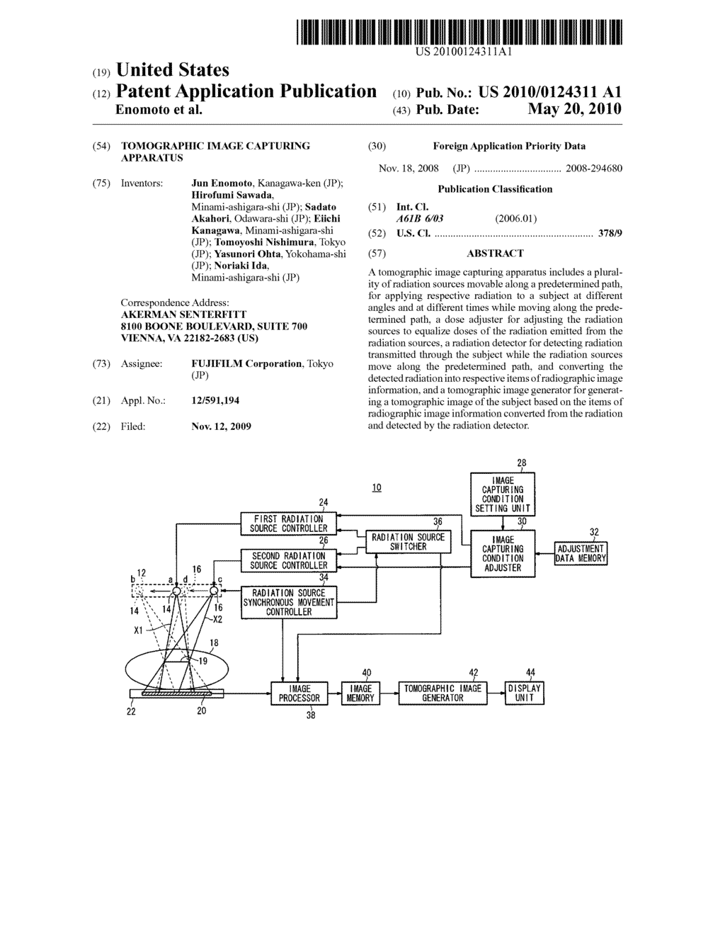 Tomographic image capturing apparatus - diagram, schematic, and image 01