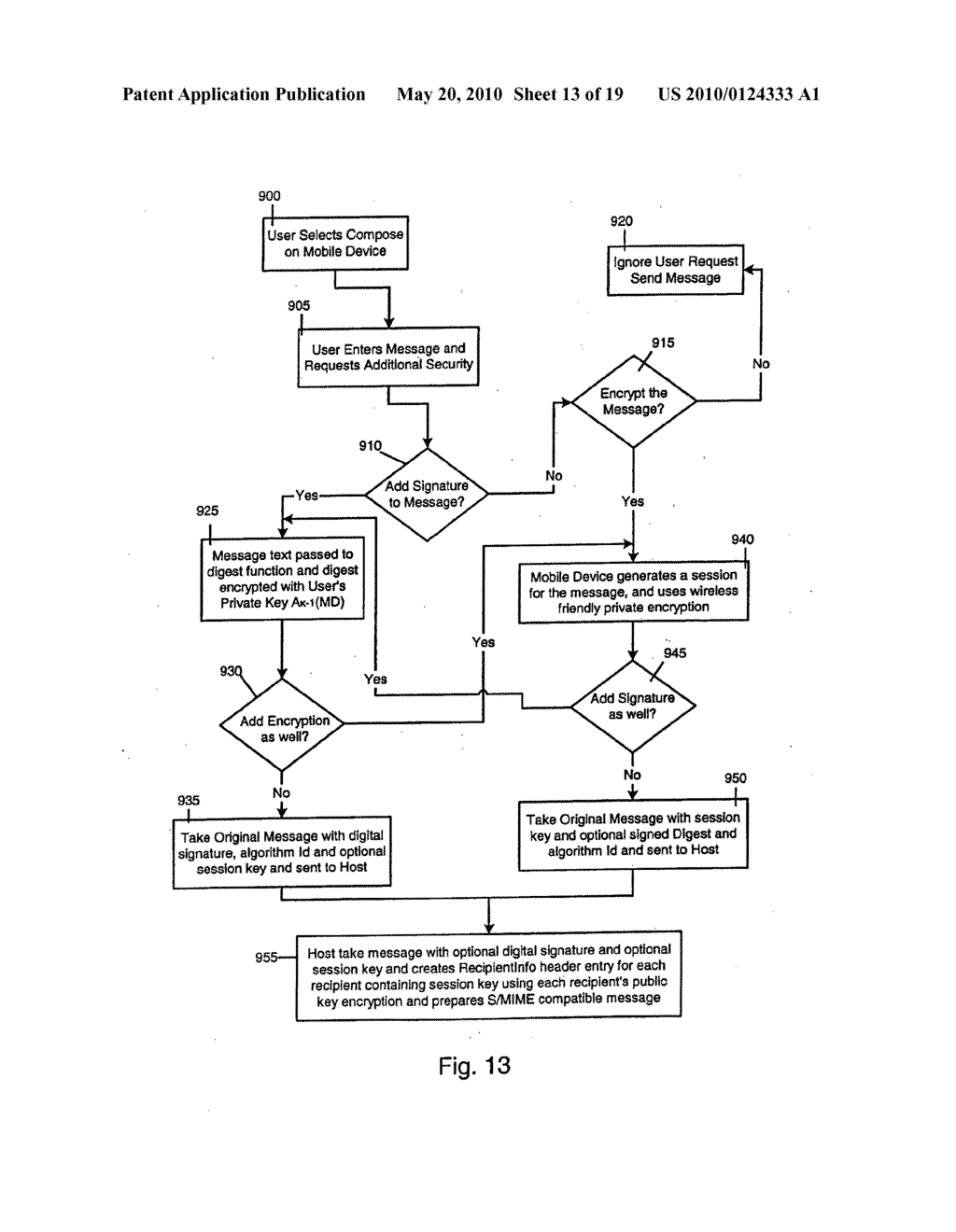 System and Method for Processing Encoded Messages for Exchange with a Mobile Data Communication Device - diagram, schematic, and image 14