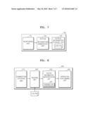 METHOD OF STORING STATUS INFORMATION ABOUT CONTENT REPRODUCING DEVICE, AND METHOD AND APPARATUS FOR ALLOWING CONTENT TO BE AUTOMATICALLY REPRODUCED USING THE STATUS INFORMATION diagram and image