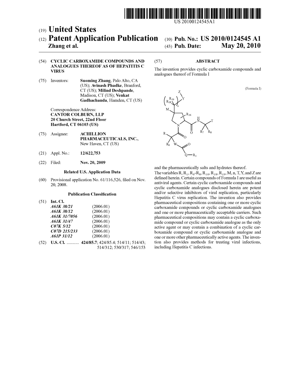 CYCLIC CARBOXAMIDE COMPOUNDS AND ANALOGUES THEREOF AS OF HEPATITIS C VIRUS - diagram, schematic, and image 01