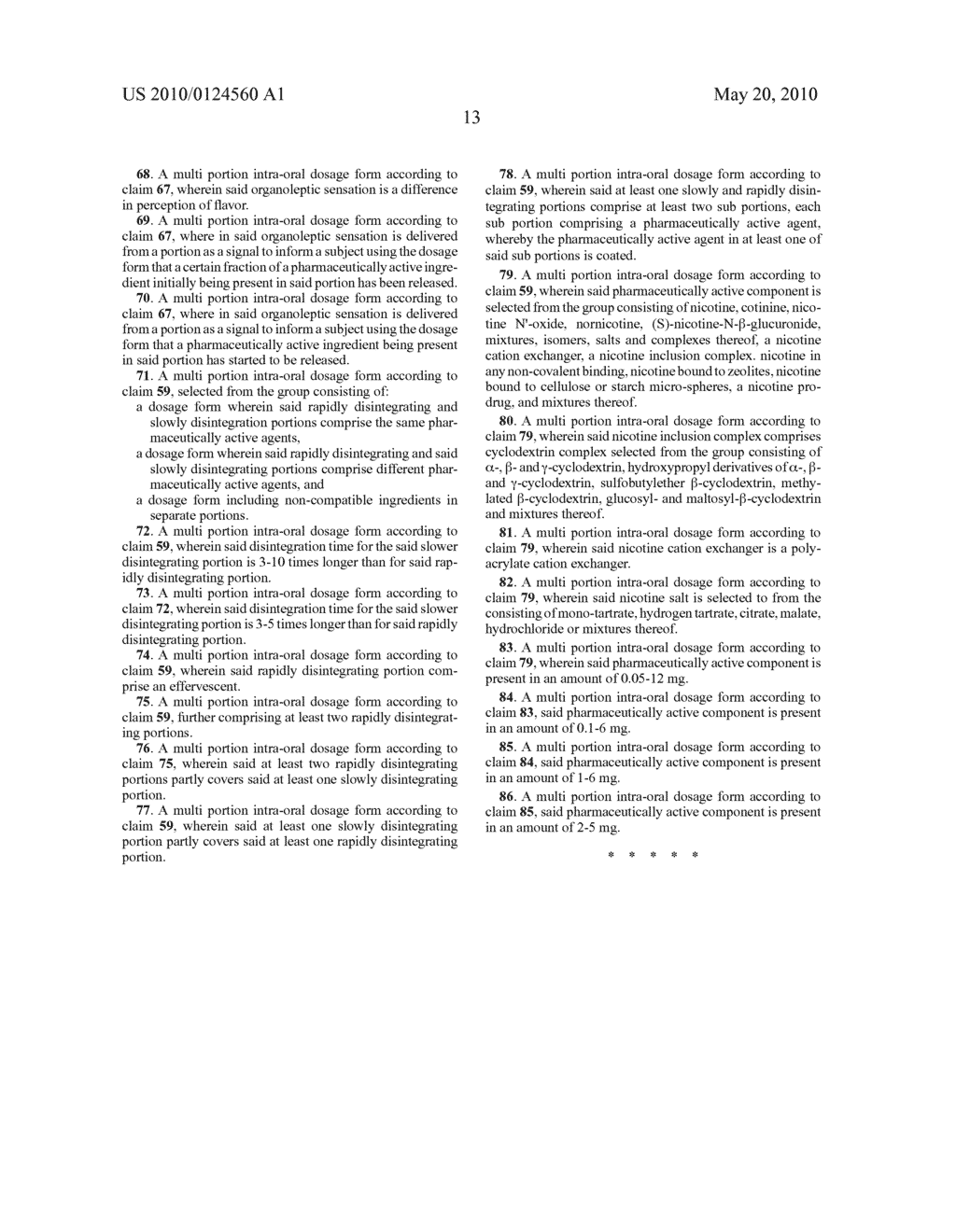 MULTI PORTION INTRA-ORAL DOSAGE FORM AND USE THEREOF - diagram, schematic, and image 14