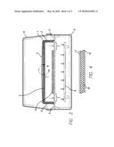 Insulated cover and method for cooking pizza and similar food items on a home gas or charcoal grill diagram and image