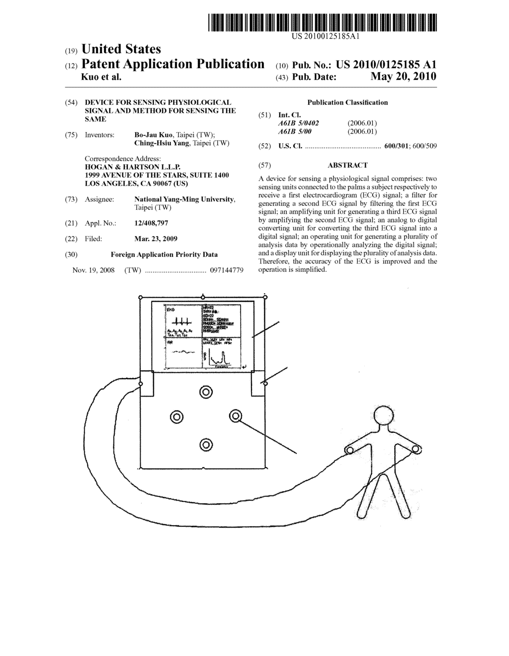 DEVICE FOR SENSING PHYSIOLOGICAL SIGNAL AND METHOD FOR SENSING THE SAME - diagram, schematic, and image 01