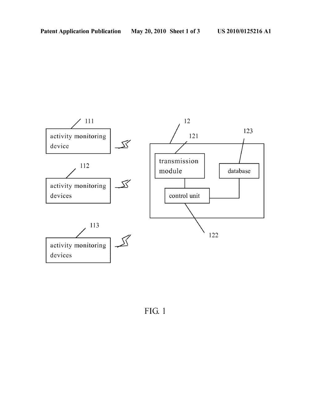 ACTIVITY MONITORING SYSTEM AND MONITORING DEVICE OF THE SAME - diagram, schematic, and image 02