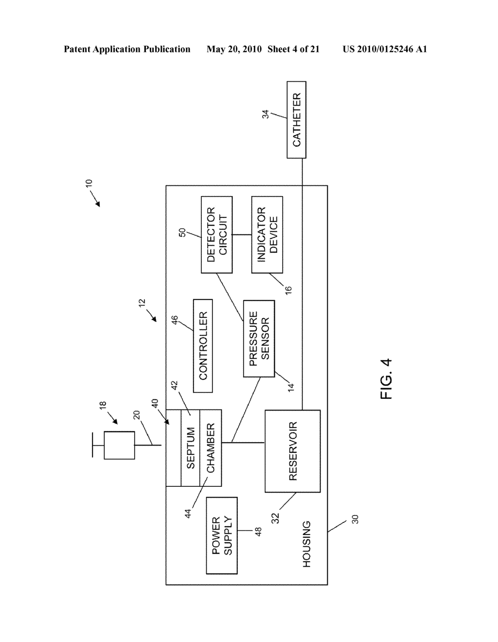 PRESSURE BASED REFILL STATUS MONITOR FOR IMPLANTABLE PUMPS - diagram, schematic, and image 05