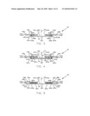 DISPOSABLE ABSORBENT ARTICLE HAVING DUAL LAYER BARRIER CUFF STRIPS diagram and image