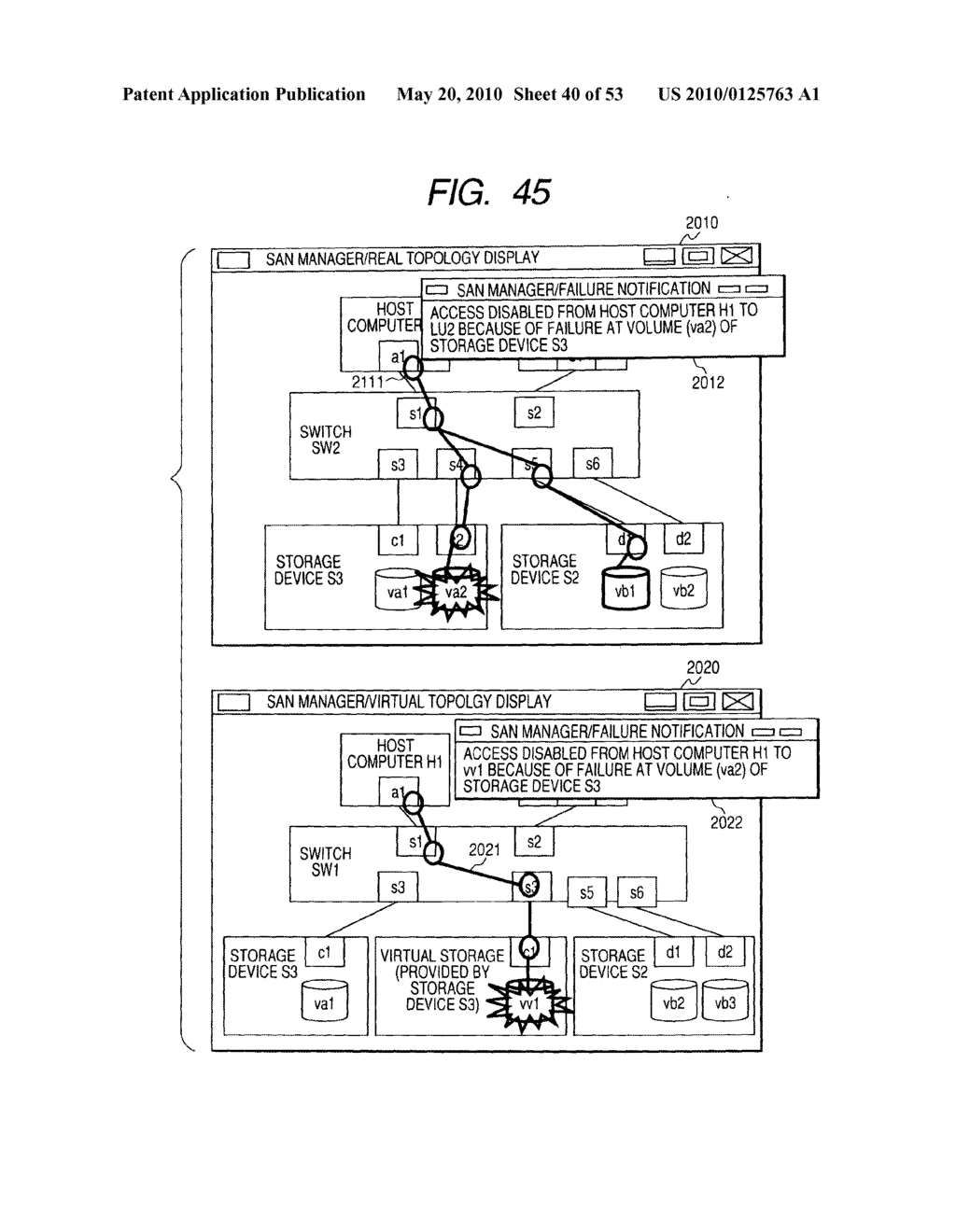 VOLUME AND FAILURE MANAGEMENT METHOD ON A NETWORK HAVING A STORAGE DEVICE - diagram, schematic, and image 41