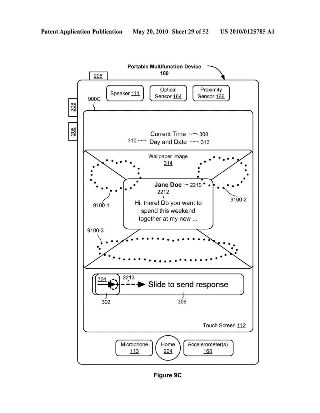 Portable Touch Screen Device, Method, and Graphical User Interface for Using Emoji Characters While in a Locked Mode - diagram, schematic, and image 30