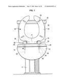 TOILET AND TOILET SEAT MOUNTING SYSTEM diagram and image