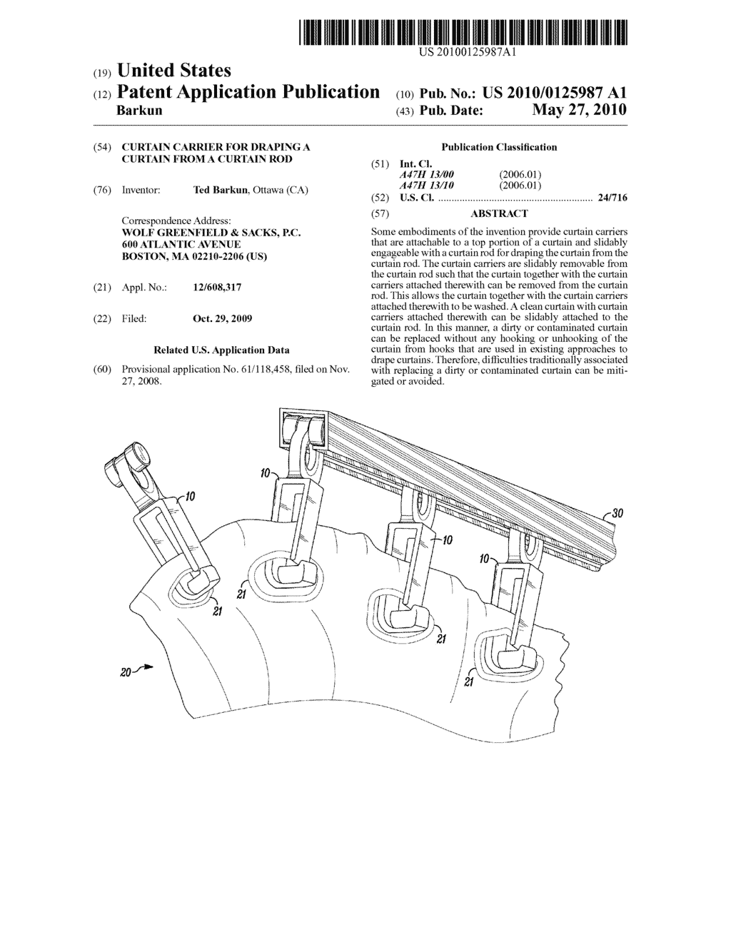 CURTAIN CARRIER FOR DRAPING A CURTAIN FROM A CURTAIN ROD - diagram, schematic, and image 01