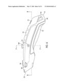 DUAL FRONT UTILITY KNIFE WITH INTERLOCK diagram and image