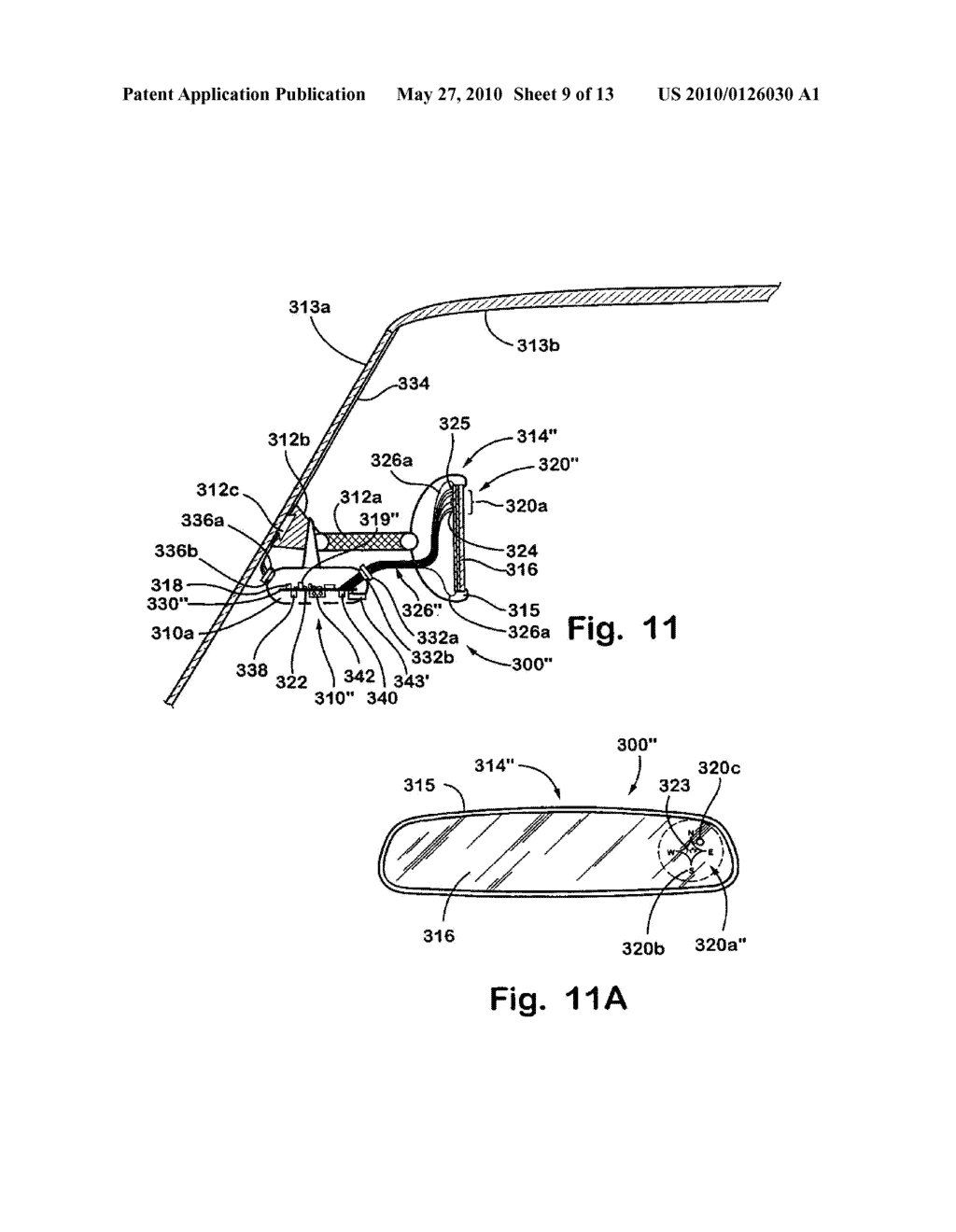 INTERIOR REARVIEW MIRROR SYSTEM WITH COMPASS - diagram, schematic, and image 10