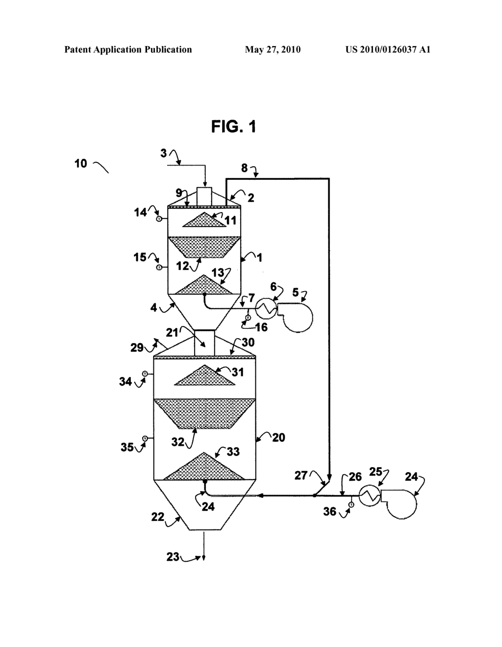 Two-stage static dryer for converting organic waste to solid fuel - diagram, schematic, and image 02