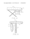 IRONING BOARD COVER WITH STORAGE POUCH diagram and image