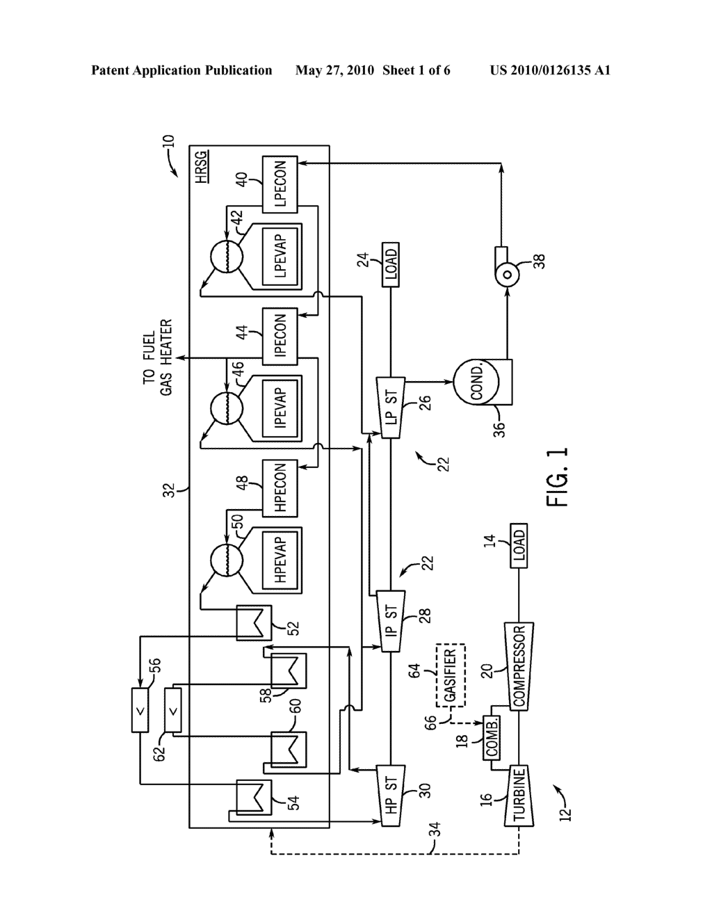 METHOD AND APPARATUS FOR OPERATING AN INTEGRATED GASIFIER POWER PLANT - diagram, schematic, and image 02