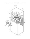 Refrigerator with ice supply device diagram and image