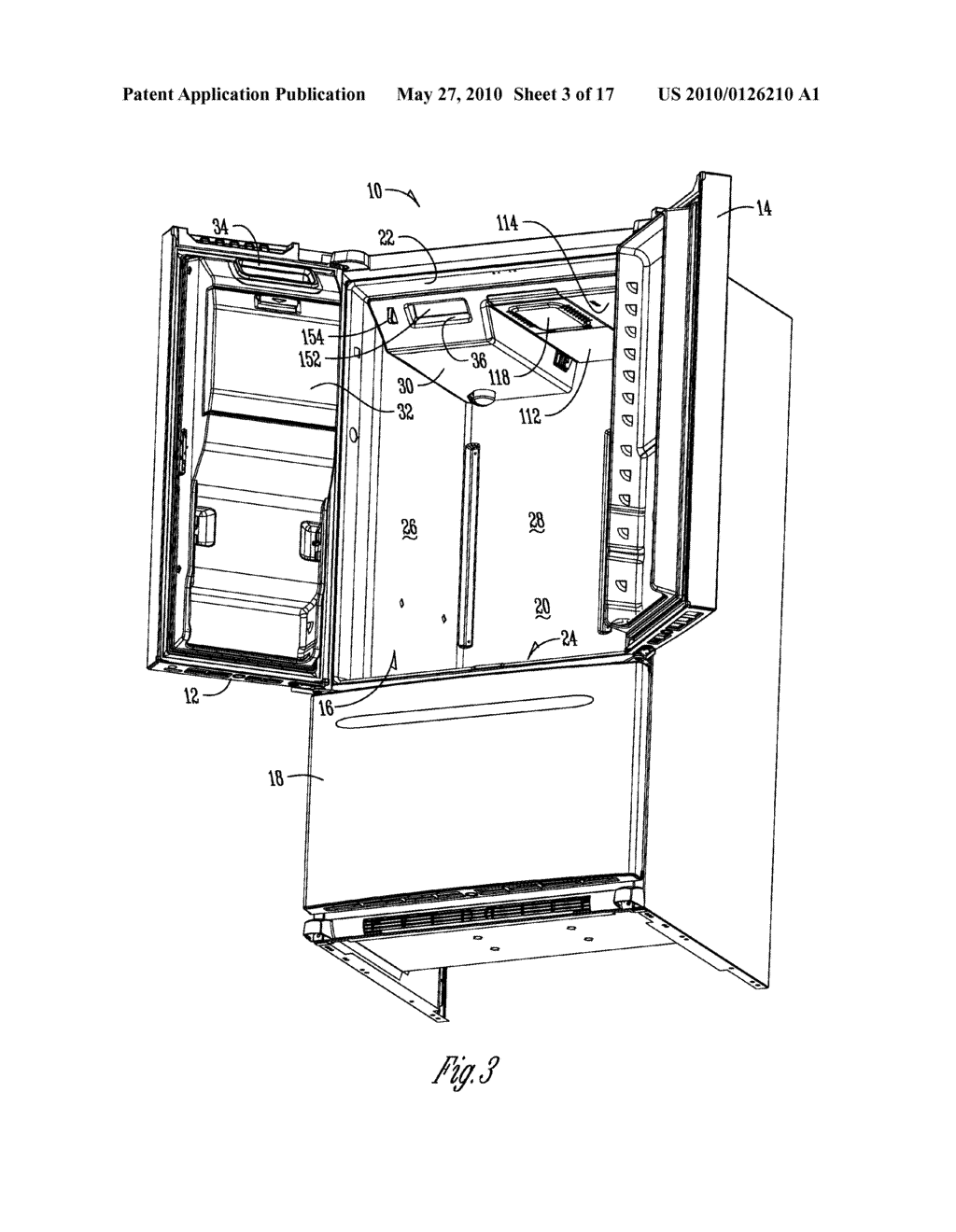 REFRIGERATOR WITH CEILING MOUNTED WATER SYSTEM - diagram, schematic, and image 04