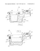 Apparatus, container and method for producing and consuming soluble drinks diagram and image