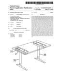 Height adjustable table diagram and image