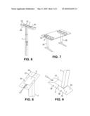 Height adjustable table diagram and image