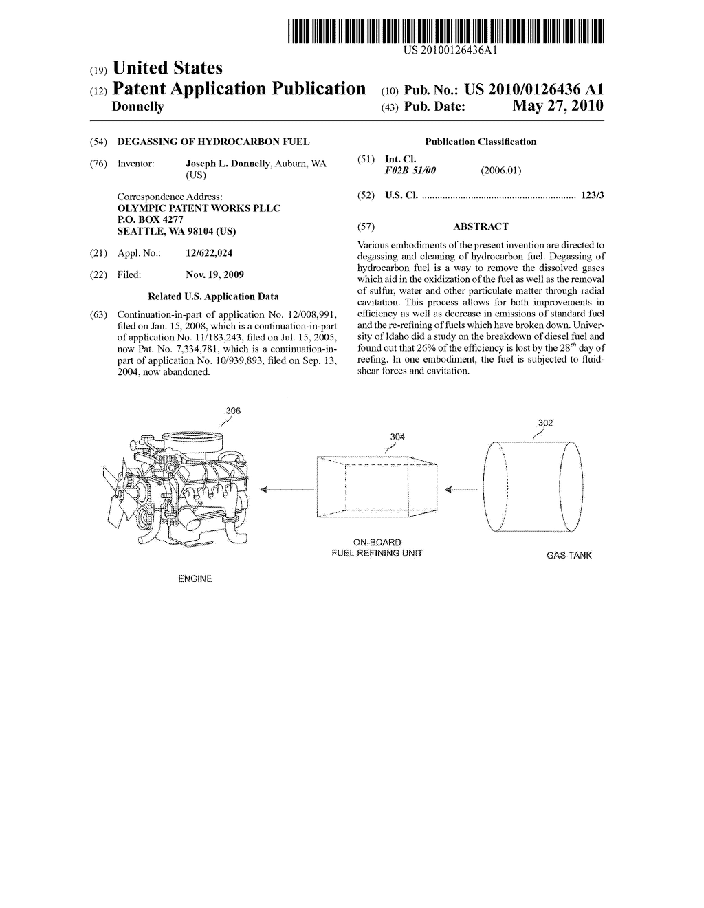 DEGASSING OF HYDROCARBON FUEL - diagram, schematic, and image 01